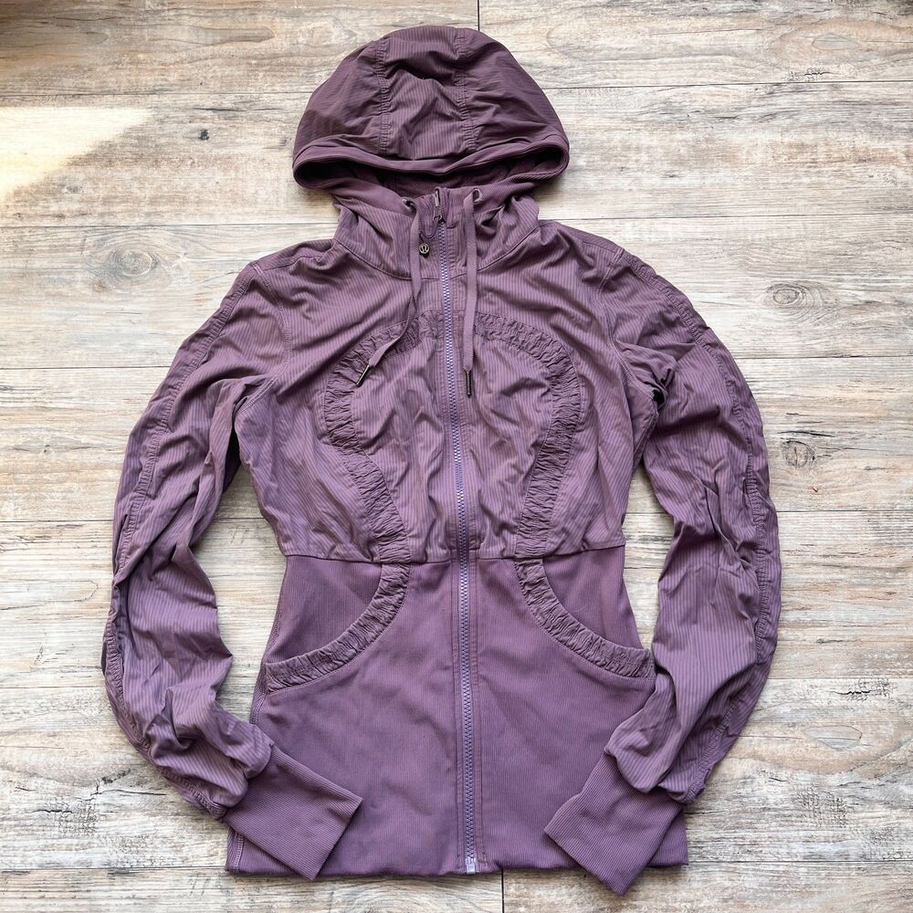 Lululemon Dance Studio Jacket III Plum Purple Reversible Zip Women’s 6